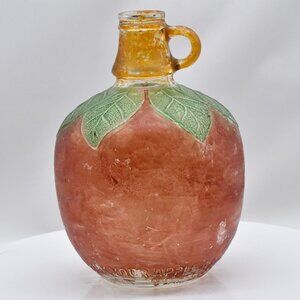 Vintage 1920s-1930s S. Martinelli Half Gallon Apple Cider Glass Jug Hand Painted